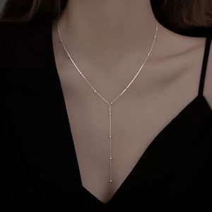 Gold plated beads long necklace